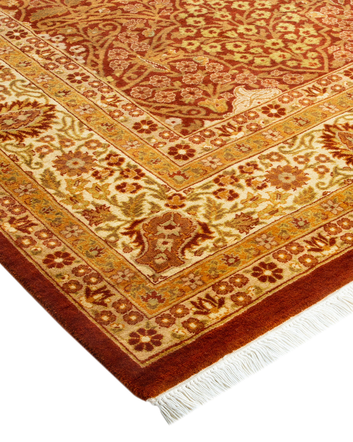 Mogul, One-of-a-Kind Hand-Knotted Area Rug - Orange, 6' 3" x 9' 4"