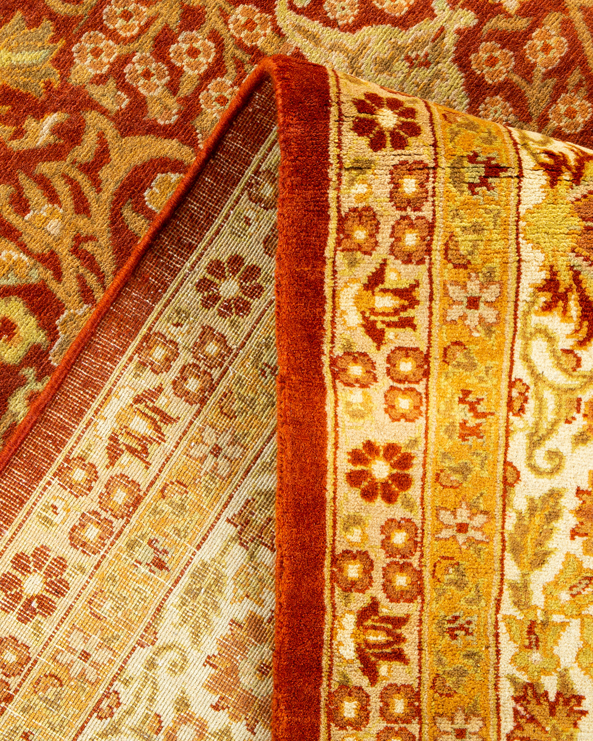 Mogul, One-of-a-Kind Hand-Knotted Area Rug - Orange, 6' 3" x 9' 4"