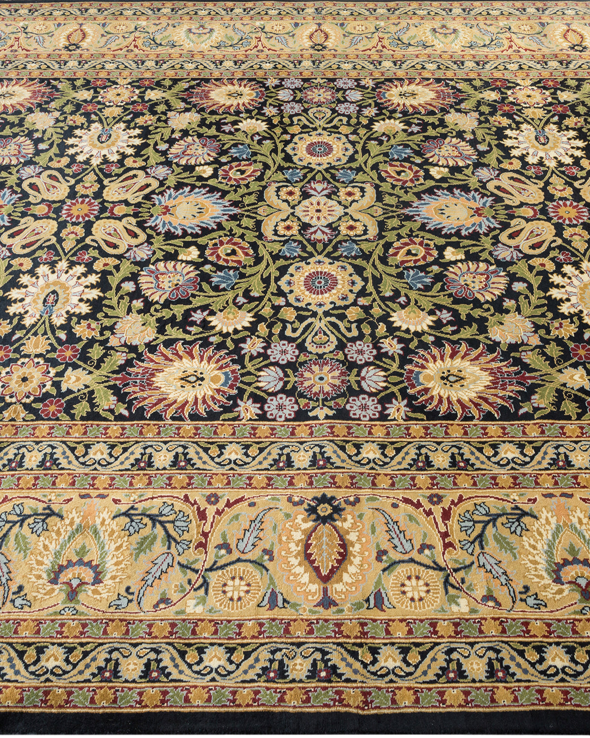 Mogul, One-of-a-Kind Hand-Knotted Area Rug - Black, 6' 1" x 8' 9"