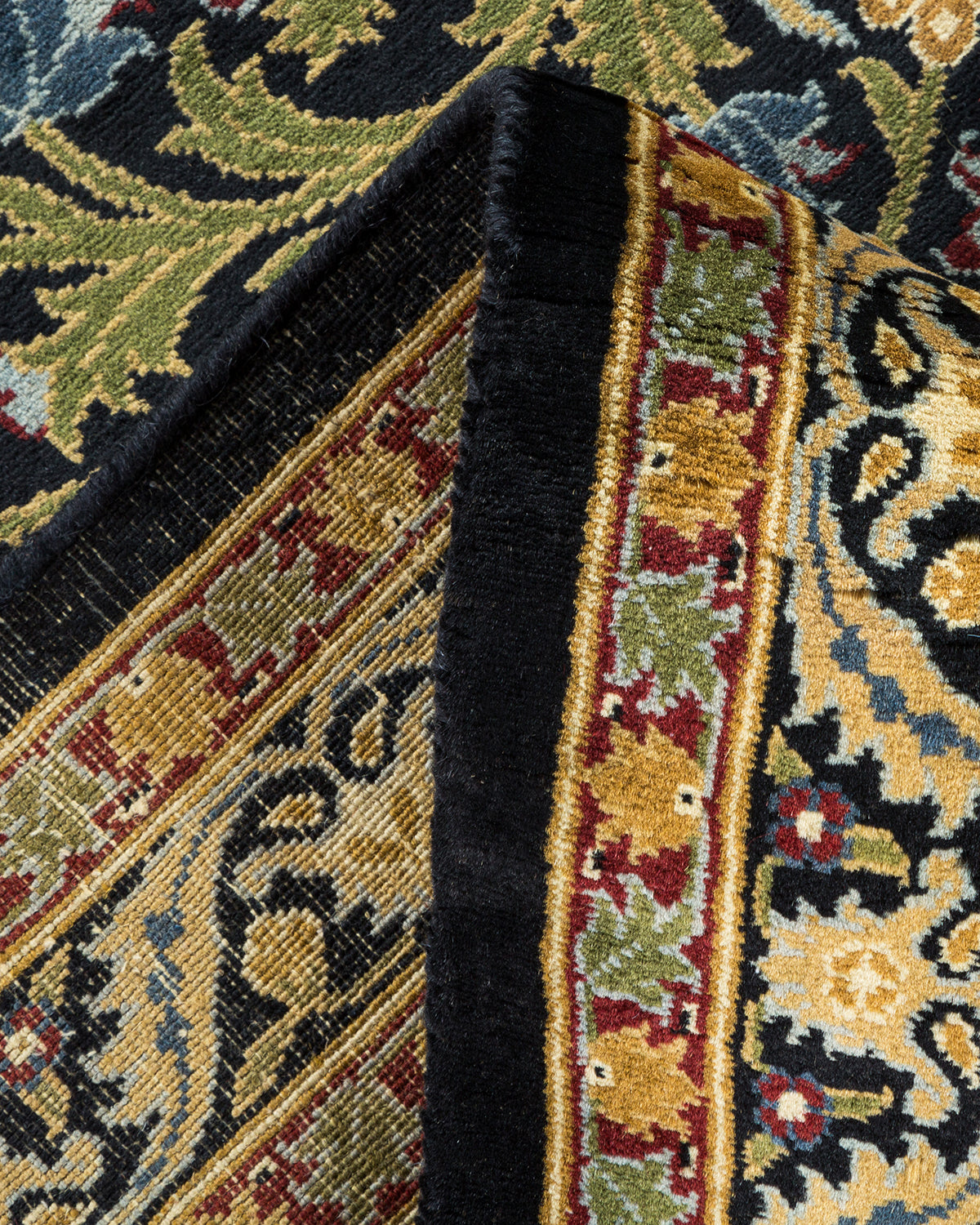 Mogul, One-of-a-Kind Hand-Knotted Area Rug - Black, 6' 1" x 8' 9"