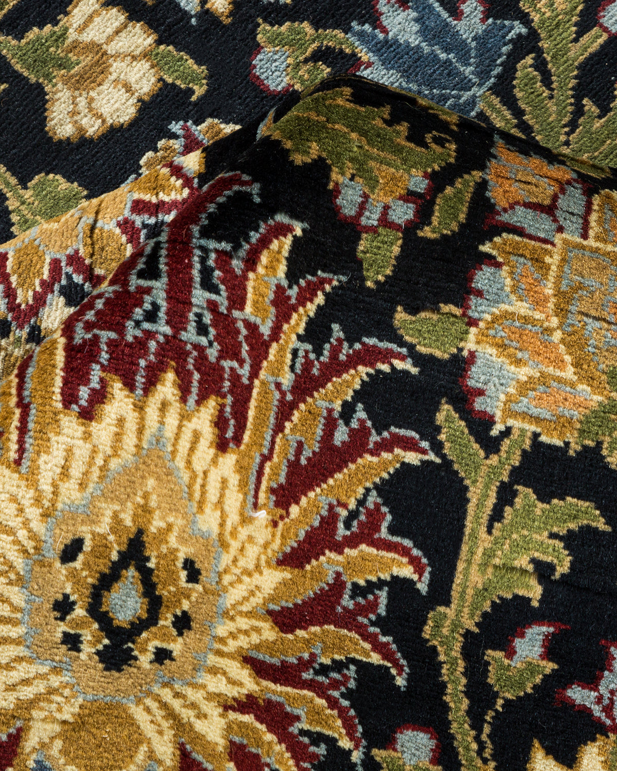 Mogul, One-of-a-Kind Hand-Knotted Area Rug - Black, 6' 1" x 8' 9"