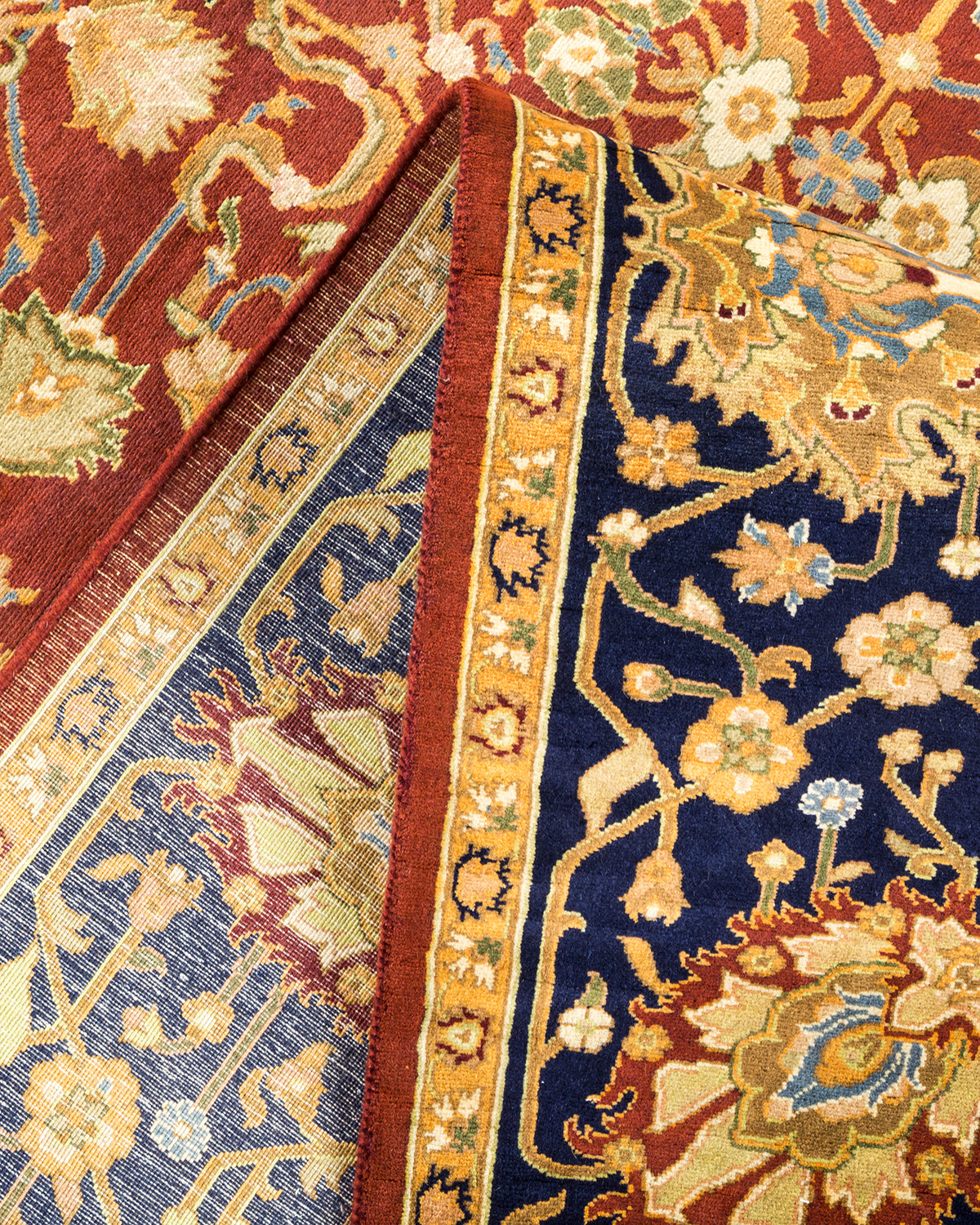 Mogul, One-of-a-Kind Hand-Knotted Area Rug - Red, 6' 2" x 8' 10"