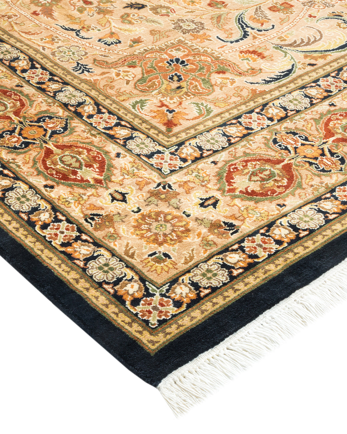 Mogul, One-of-a-Kind Hand-Knotted Area Rug - Black, 6' 1" x 9' 1"