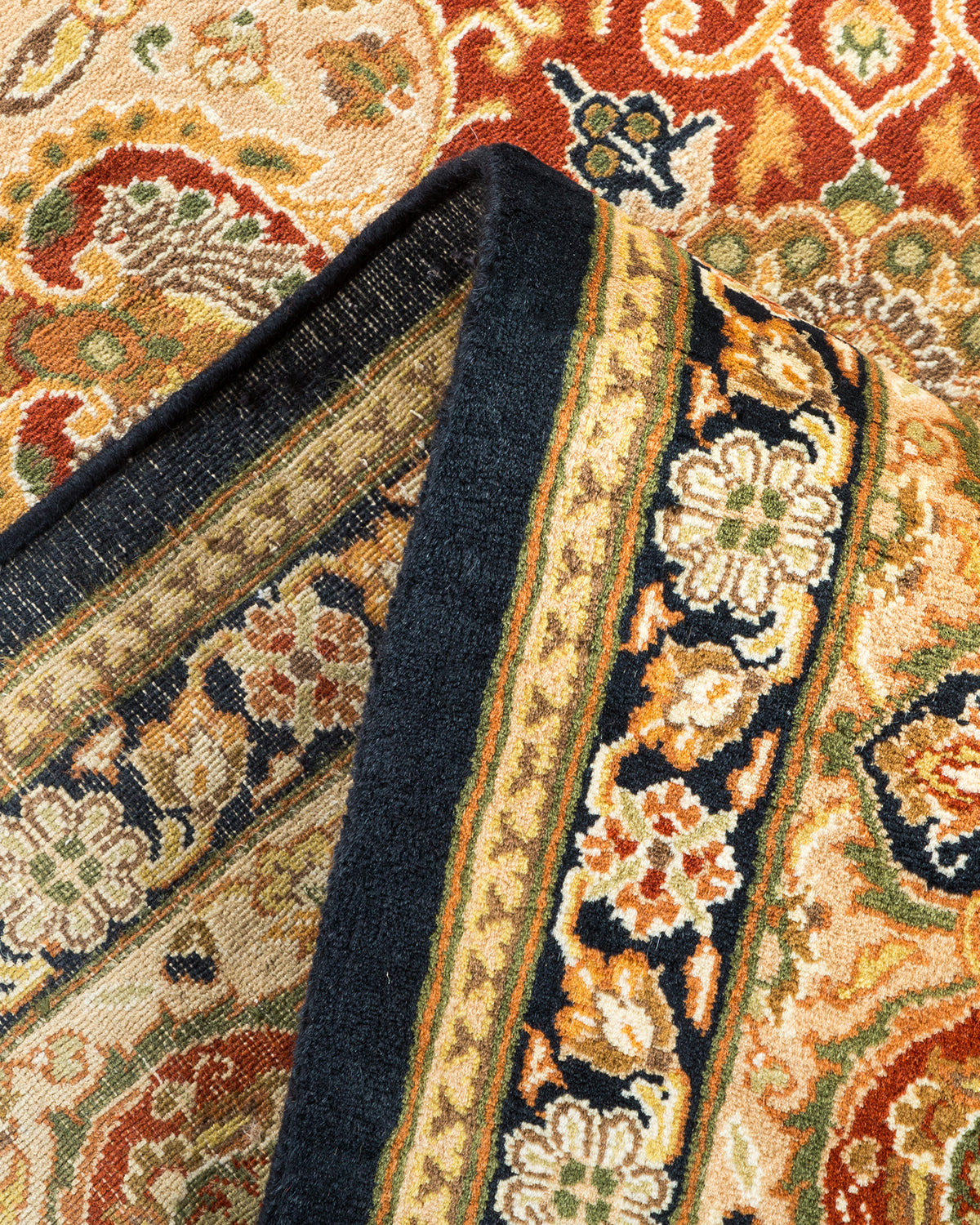 Mogul, One-of-a-Kind Hand-Knotted Area Rug - Black, 6' 1" x 9' 1"