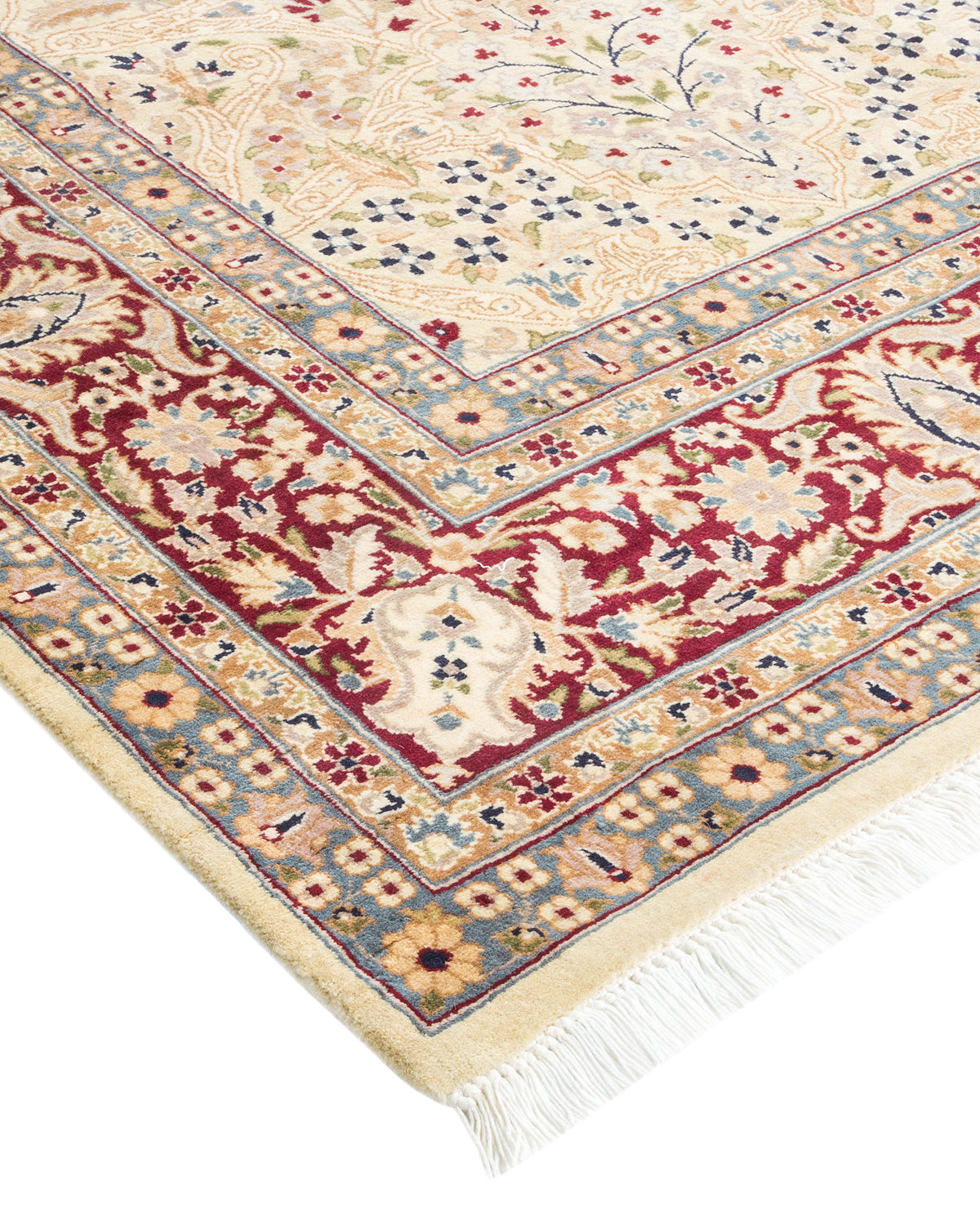 Mogul, One-of-a-Kind Hand-Knotted Area Rug - Ivory, 6' 1" x 8' 10"