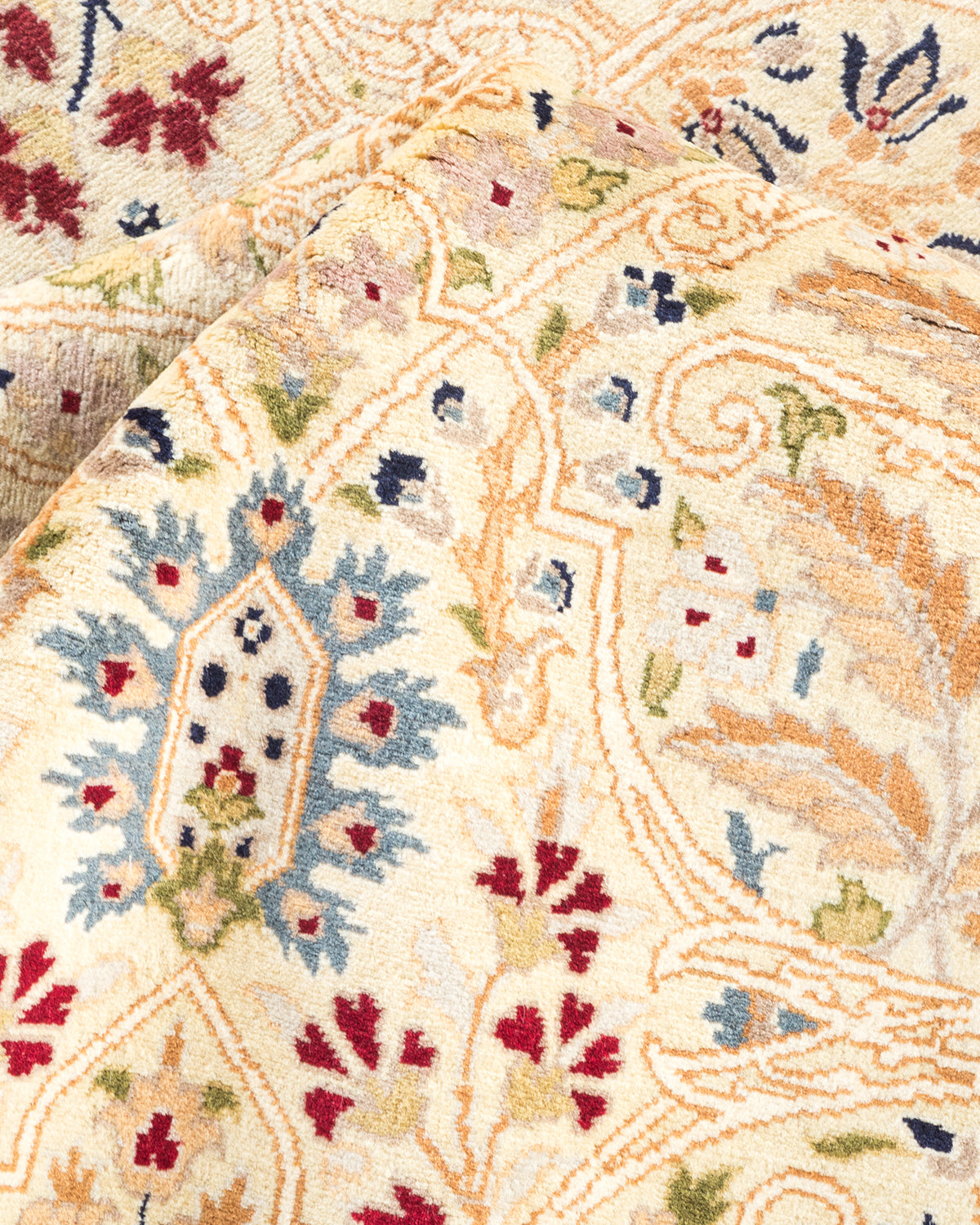 Mogul, One-of-a-Kind Hand-Knotted Area Rug - Ivory, 6' 1" x 8' 10"