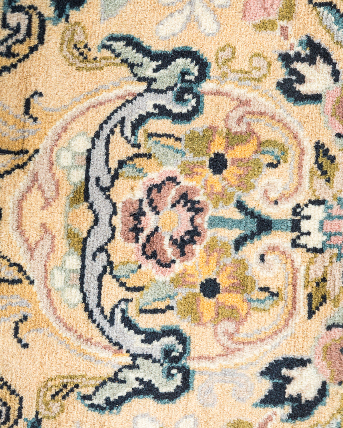 Mogul, One-of-a-Kind Hand-Knotted Area Rug - Yellow, 6' 8" x 8' 2"