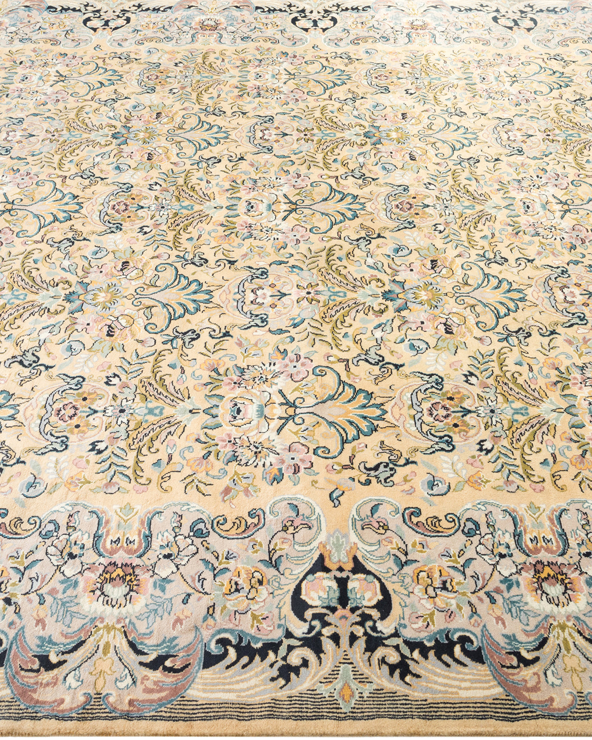 Mogul, One-of-a-Kind Hand-Knotted Area Rug - Yellow, 6' 8" x 8' 2"