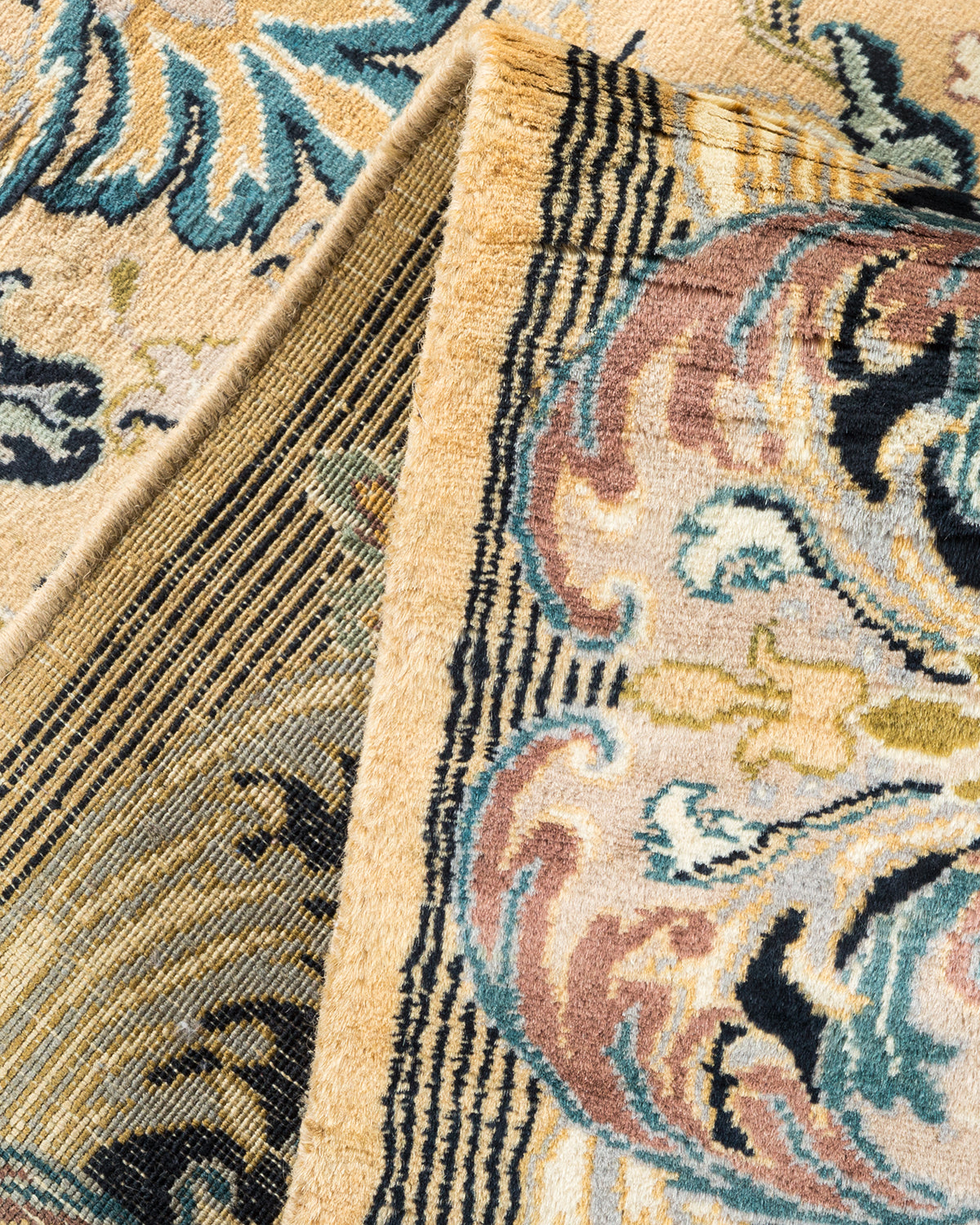 Mogul, One-of-a-Kind Hand-Knotted Area Rug - Yellow, 6' 8" x 8' 2"