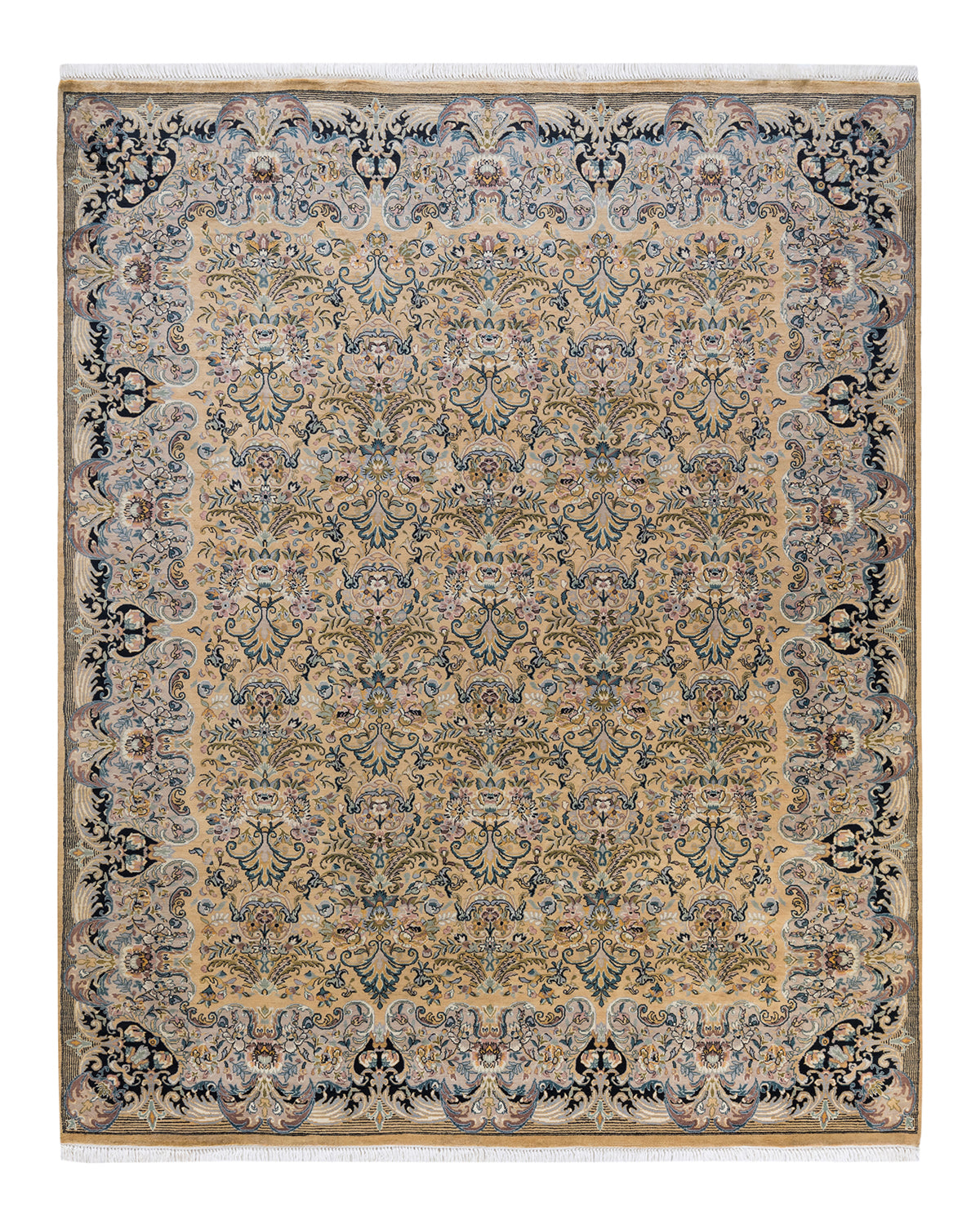 Mogul, One-of-a-Kind Hand-Knotted Area Rug - Yellow, 6' 8" x 8' 2"