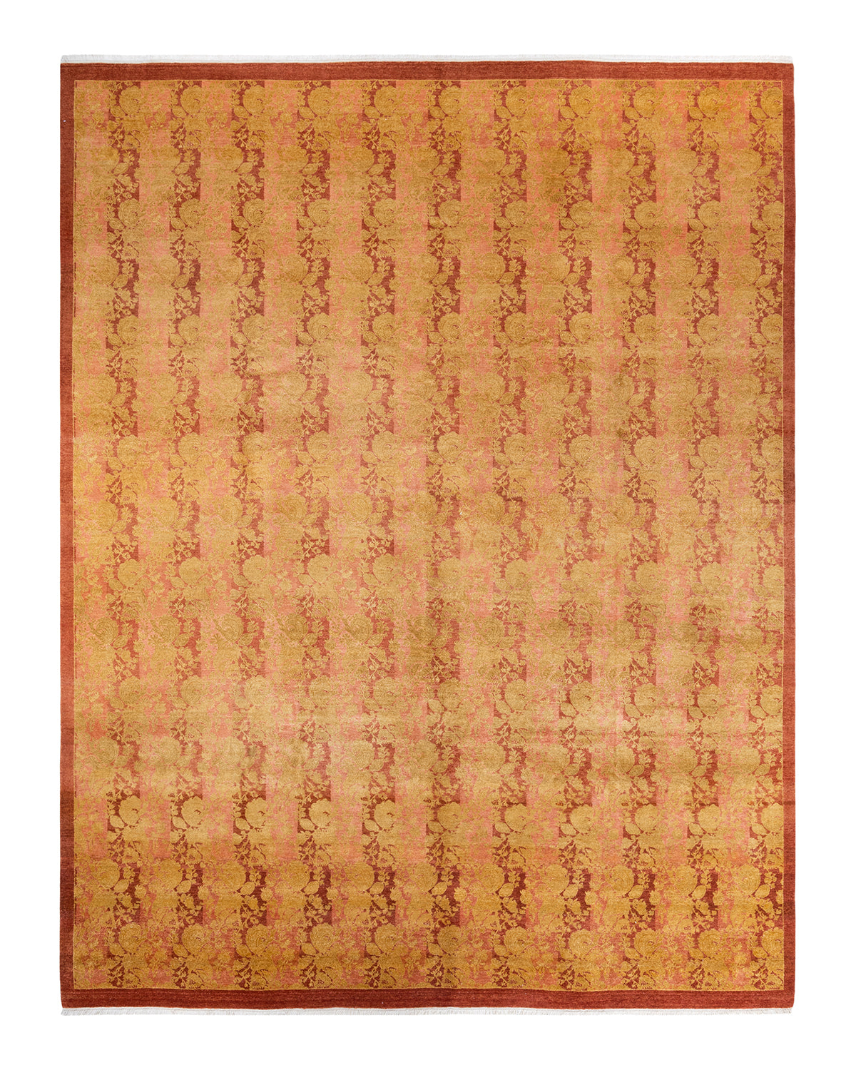 Mogul, One-of-a-Kind Hand-Knotted Area Rug - Pink, 9' 0" x 11' 10"