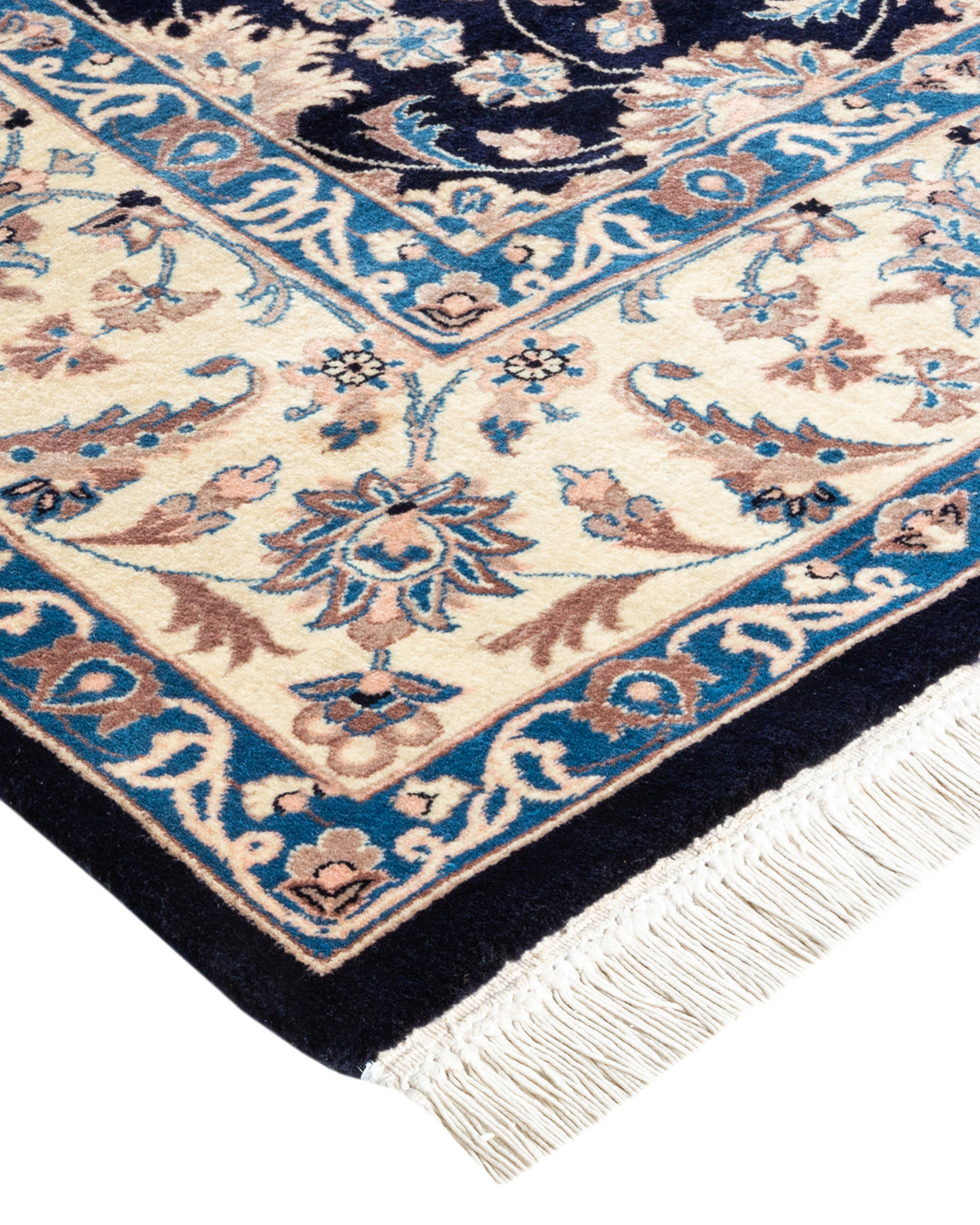 Mogul, One-of-a-Kind Handmade Area Rug - Blue, 6' 2" x 9' 5"