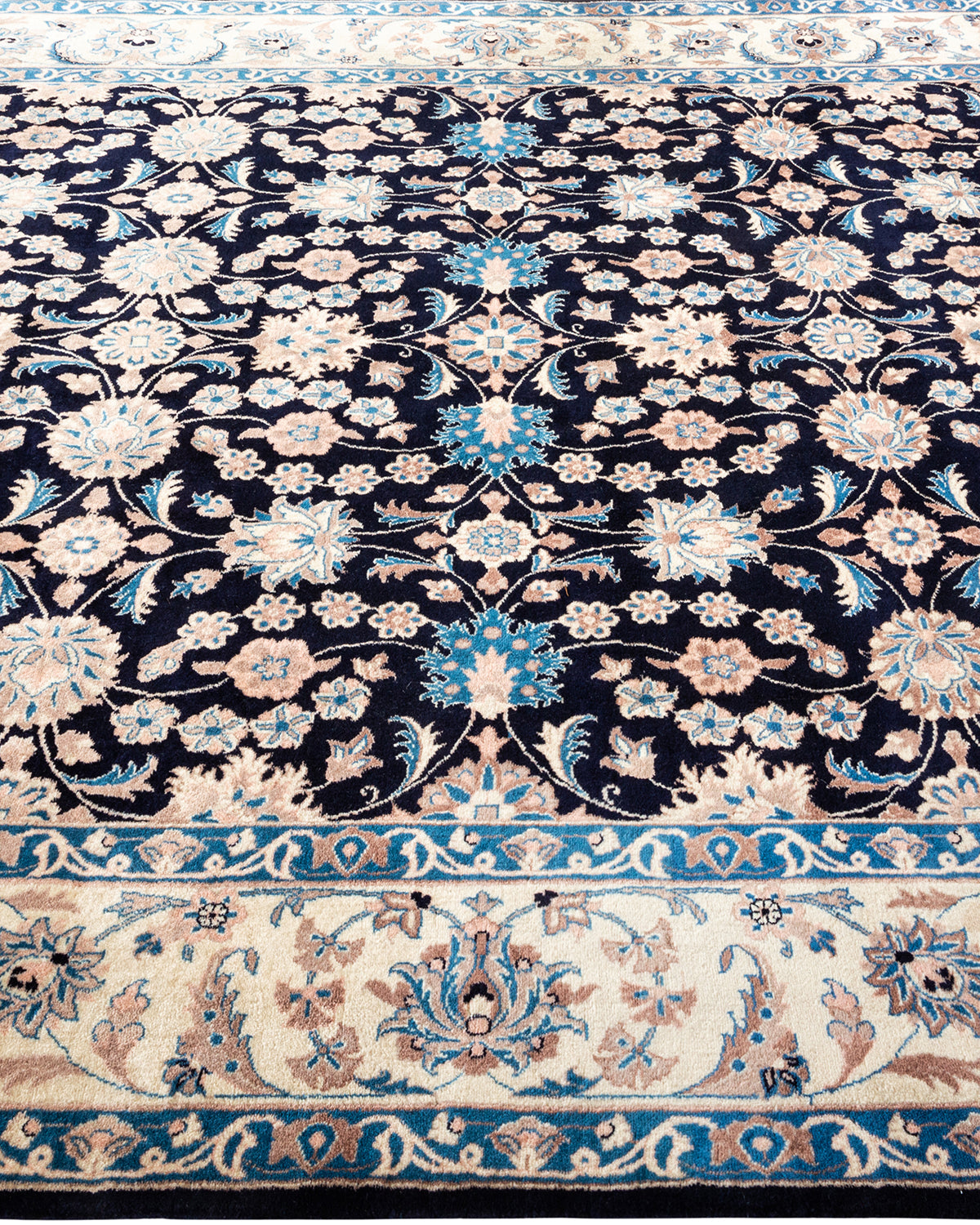 Mogul, One-of-a-Kind Handmade Area Rug - Blue, 6' 2" x 9' 5"
