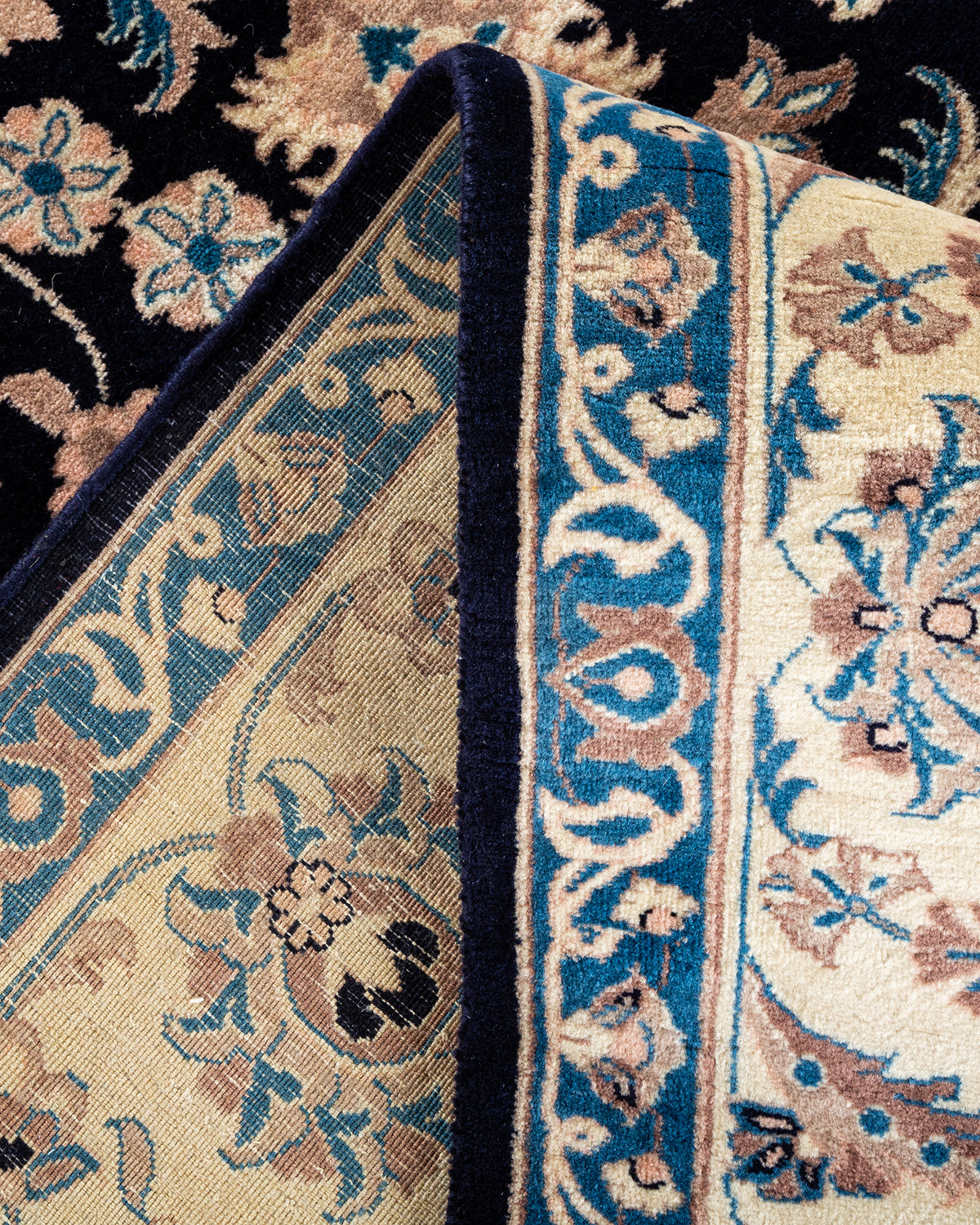 Mogul, One-of-a-Kind Handmade Area Rug - Blue, 6' 2" x 9' 5"