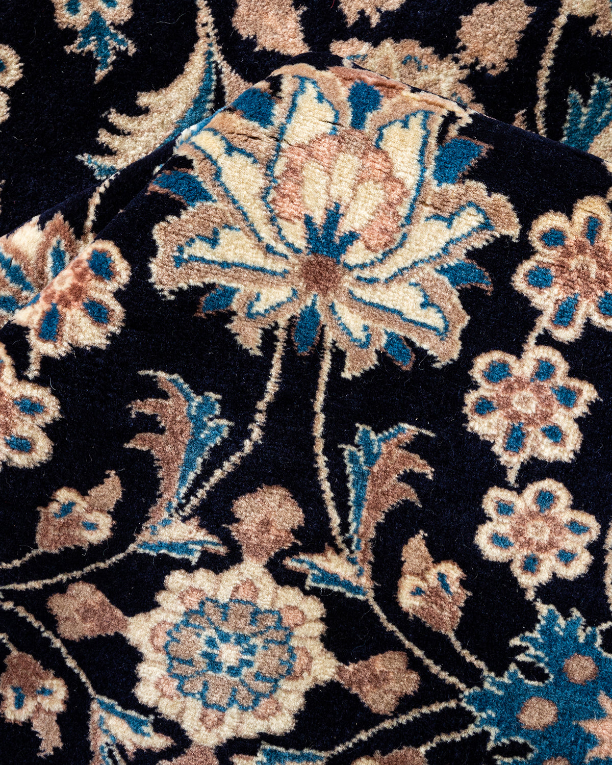 Mogul, One-of-a-Kind Handmade Area Rug - Blue, 6' 2" x 9' 5"