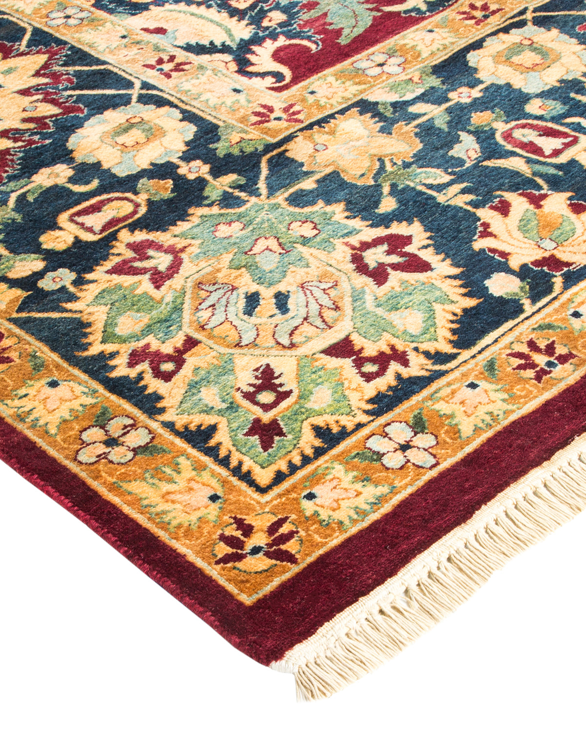 Mogul, One-of-a-Kind Hand-Knotted Area Rug - Red, 9' 0" x 11' 9"