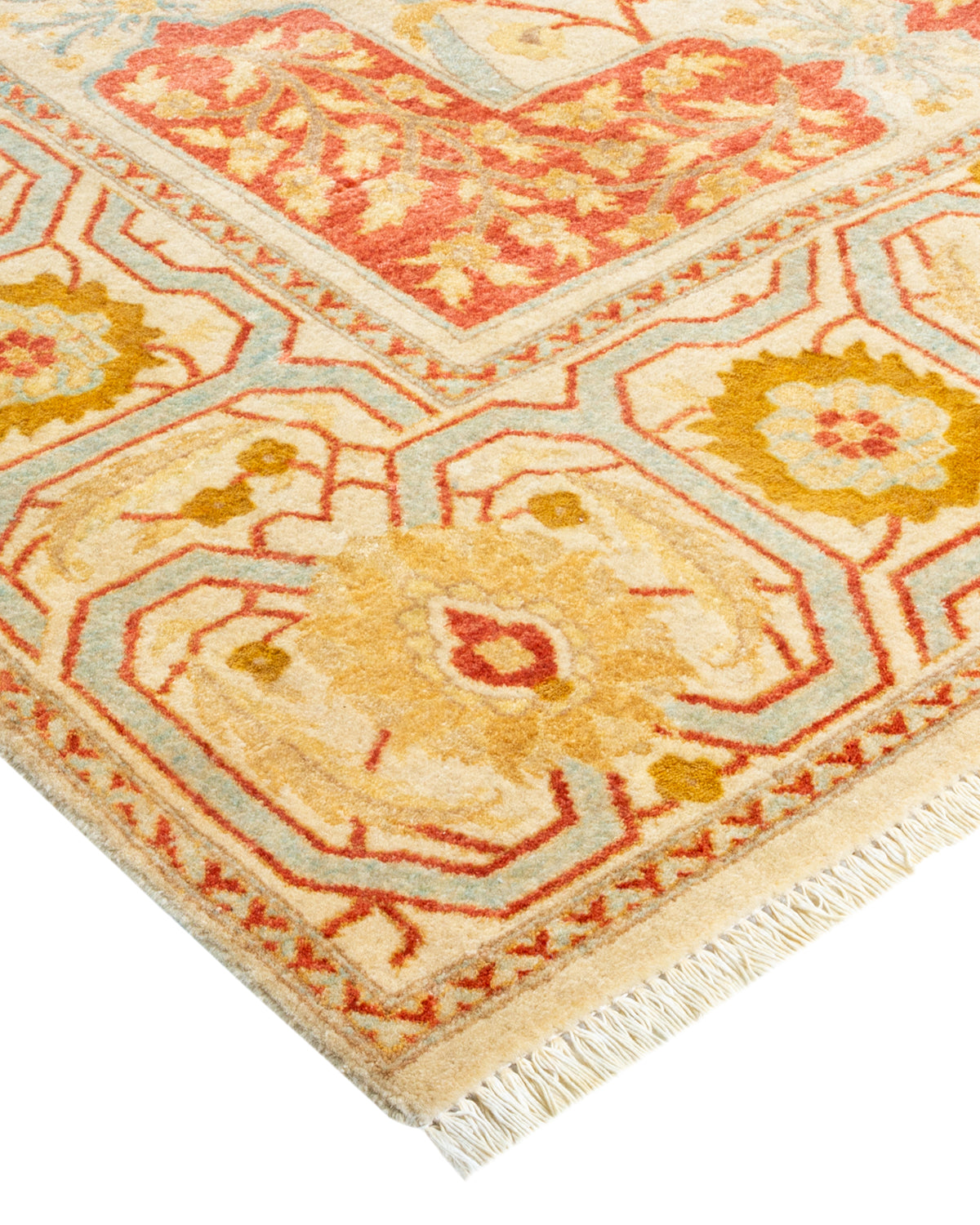 Mogul, One-of-a-Kind Handmade Area Rug - Ivory, 6' 1" x 8' 10"