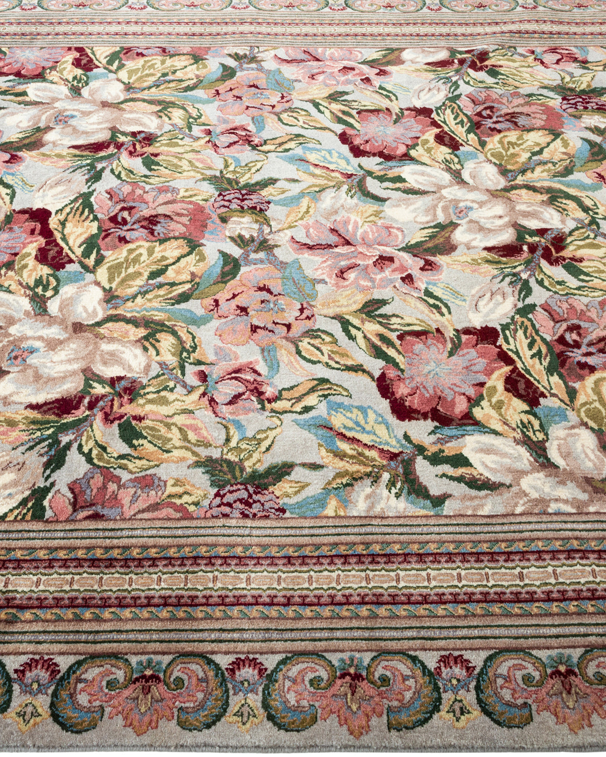 Mogul, One-of-a-Kind Hand-Knotted Area Rug - Ivory, 6' 1" x 9' 2"