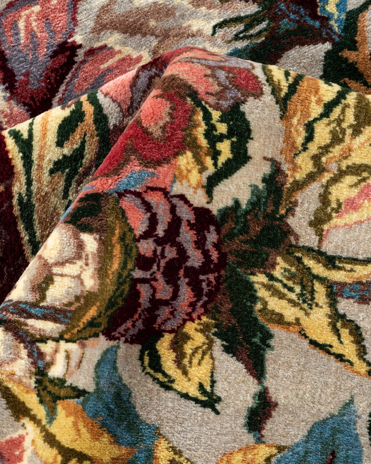 Mogul, One-of-a-Kind Hand-Knotted Area Rug - Ivory, 6' 1" x 9' 2"