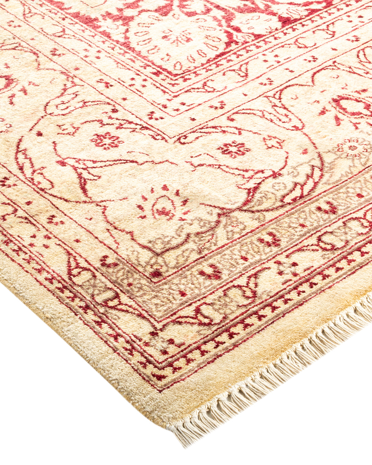 Mogul, One-of-a-Kind Handmade Area Rug - Ivory, 6' 2" x 9' 2"