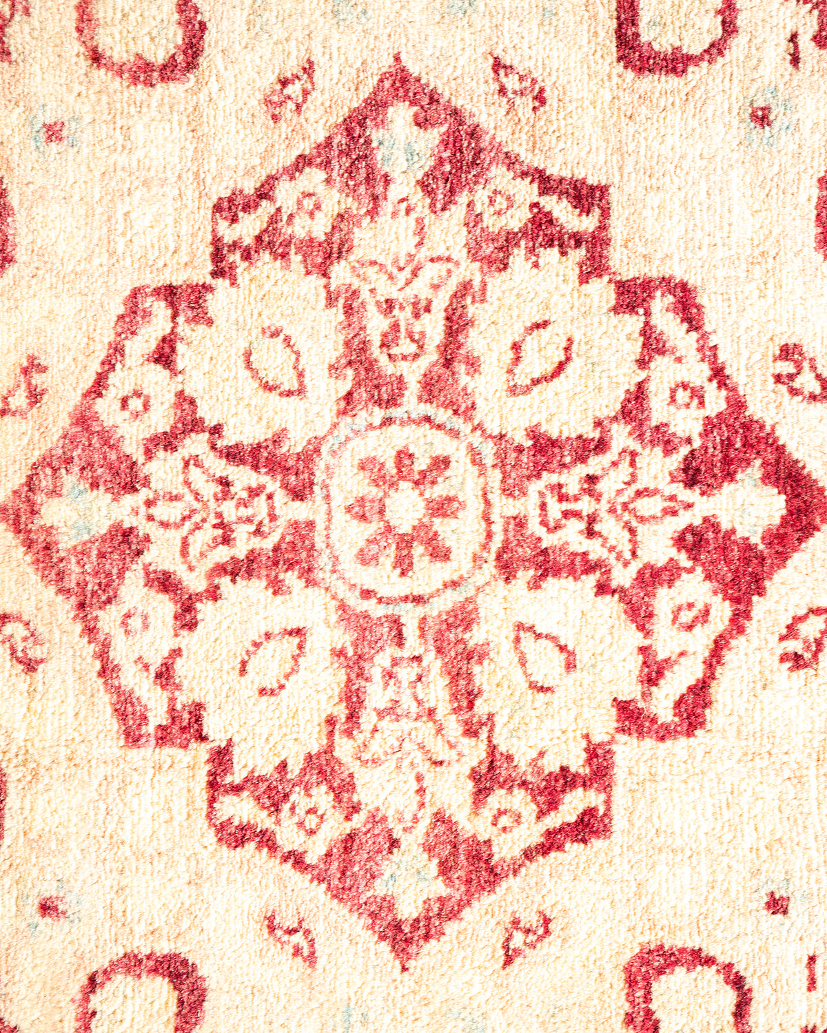 Mogul, One-of-a-Kind Handmade Area Rug - Ivory, 6' 2" x 9' 2"