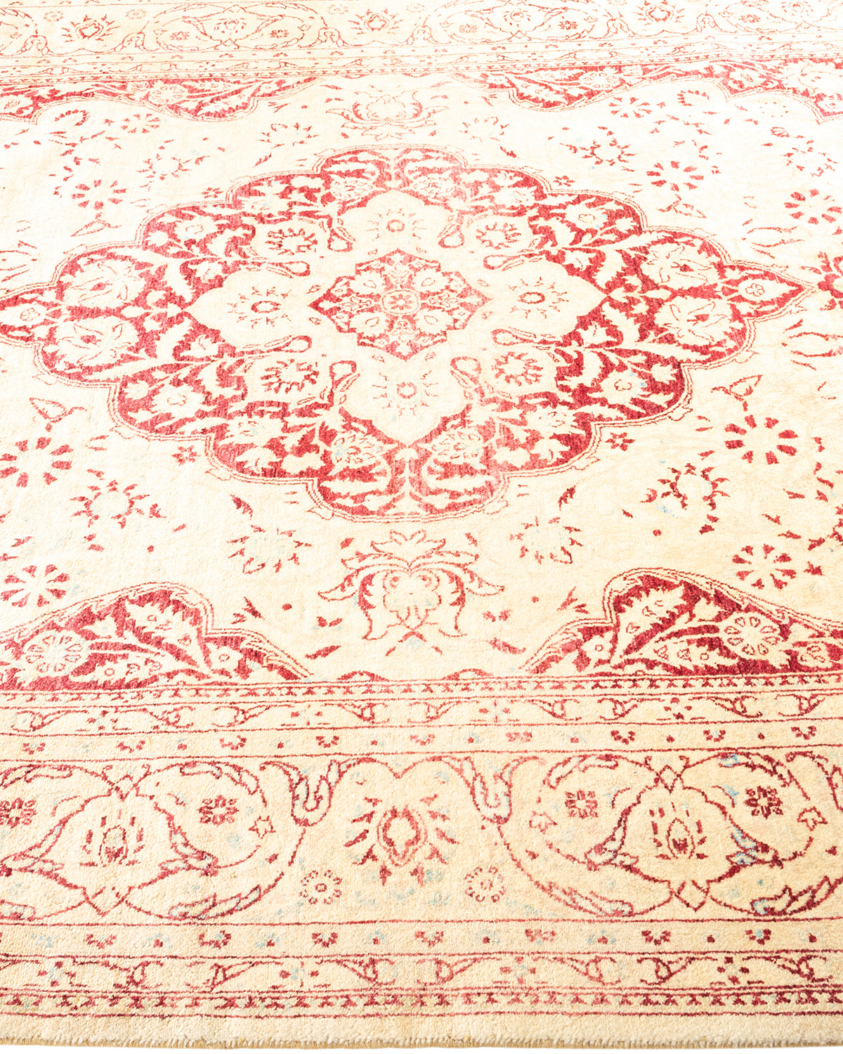 Mogul, One-of-a-Kind Handmade Area Rug - Ivory, 6' 2" x 9' 2"