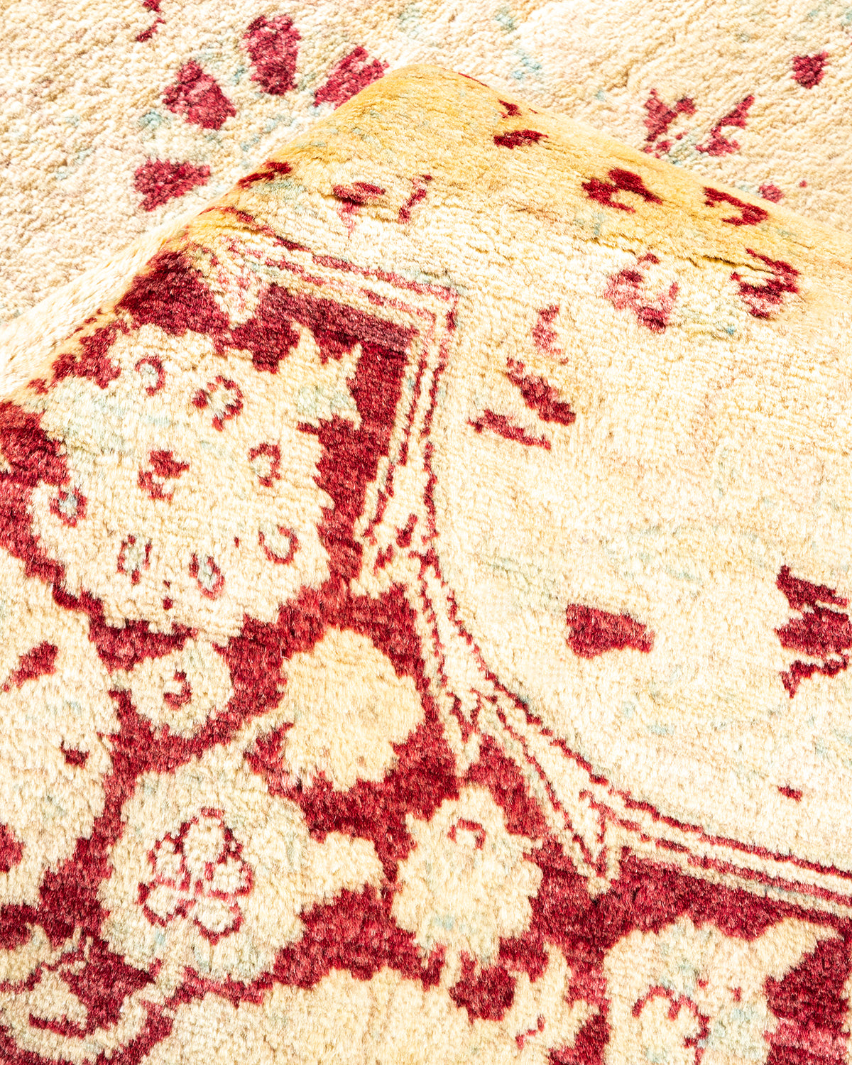Mogul, One-of-a-Kind Handmade Area Rug - Ivory, 6' 2" x 9' 2"