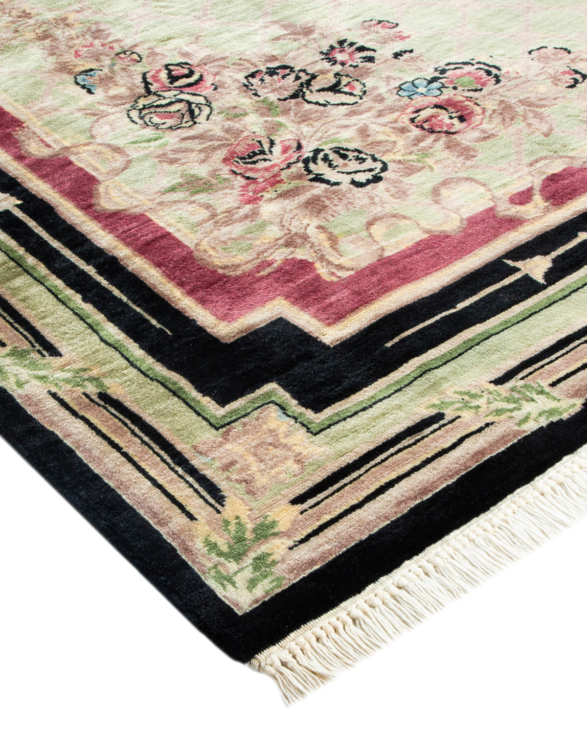 Mogul, One-of-a-Kind Handmade Area Rug - Black, 6' 2" x 9' 1"