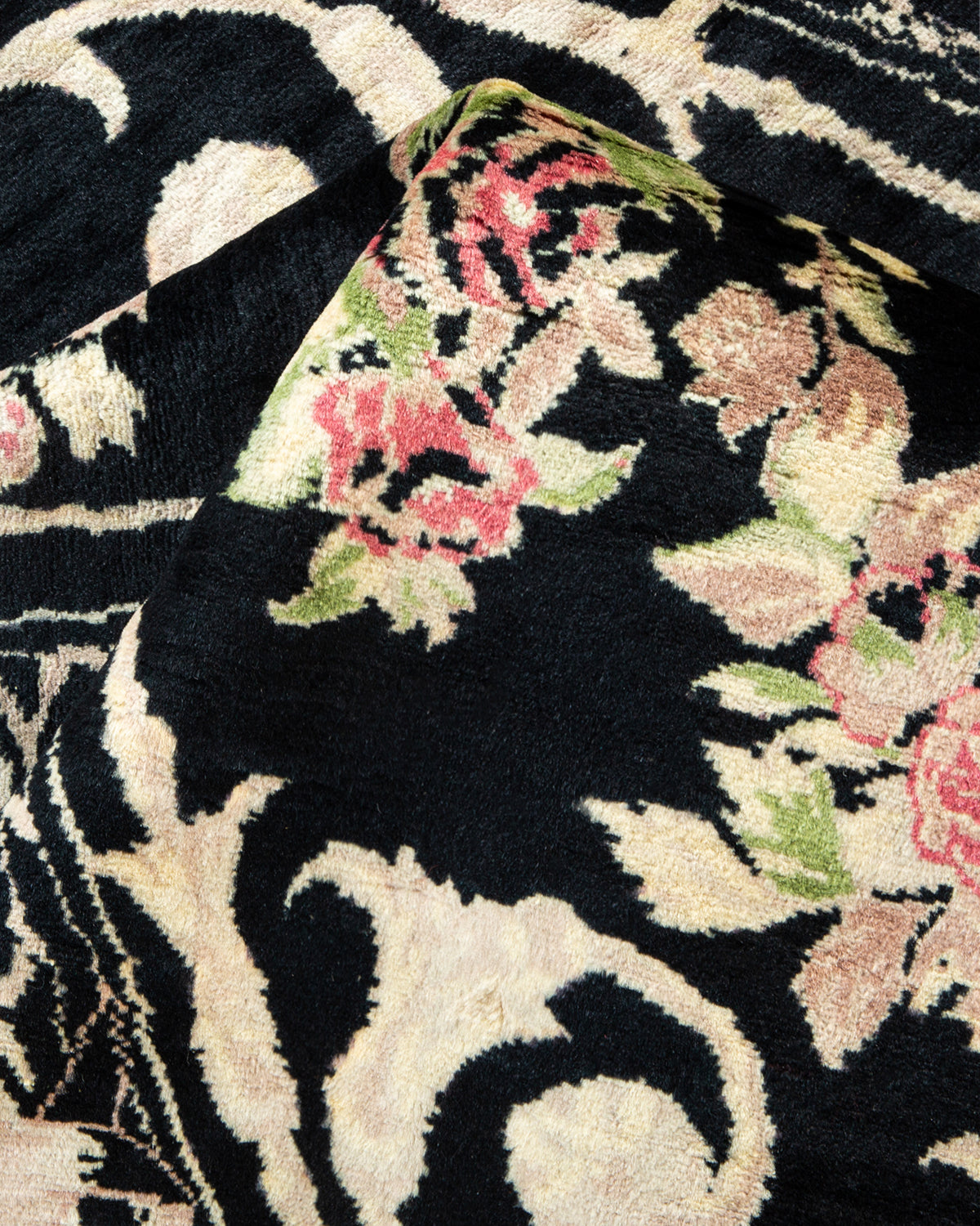 Mogul, One-of-a-Kind Handmade Area Rug - Black, 6' 2" x 9' 1"