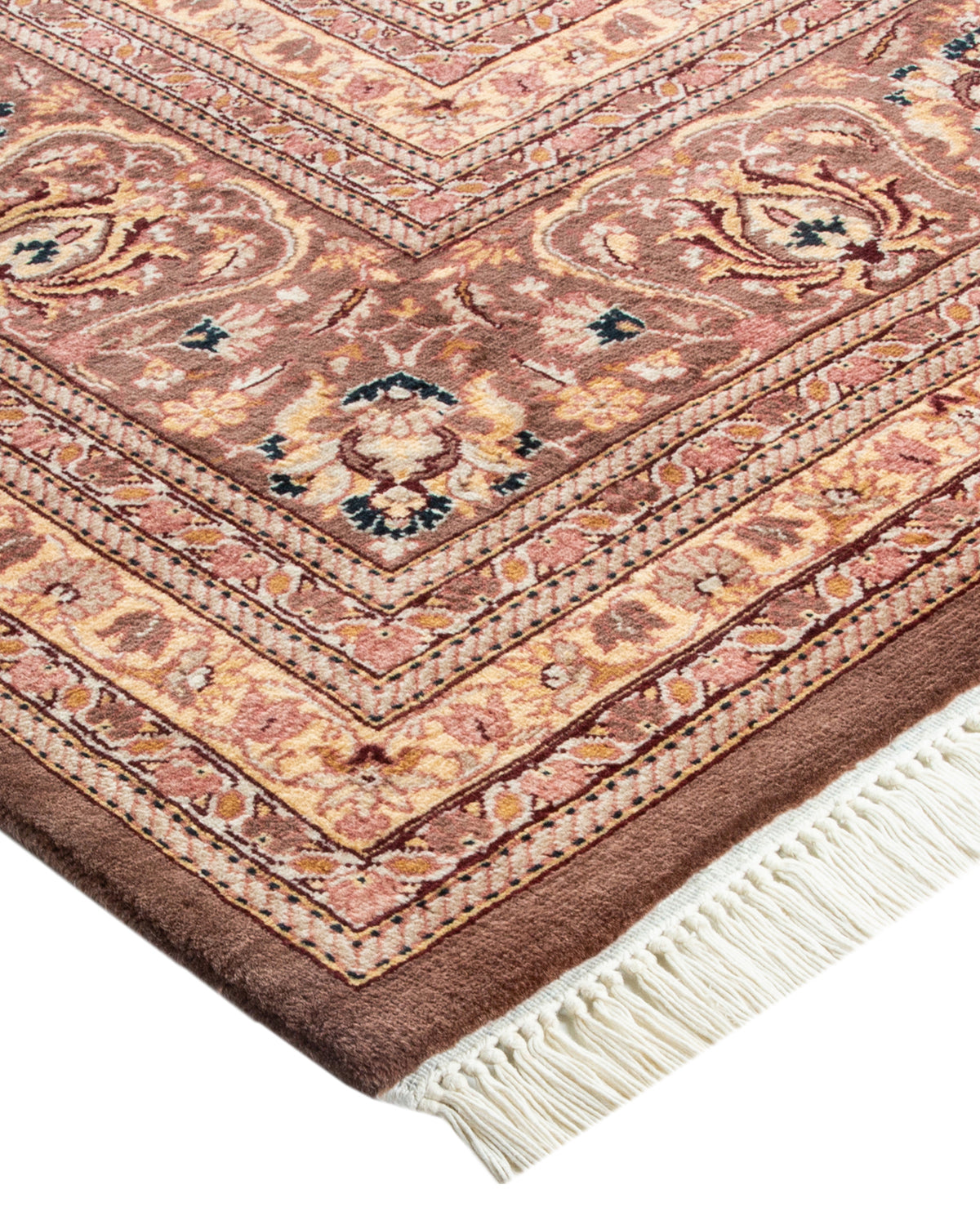 Mogul, One-of-a-Kind Handmade Area Rug - Brown, 6' 3" x 9' 2"