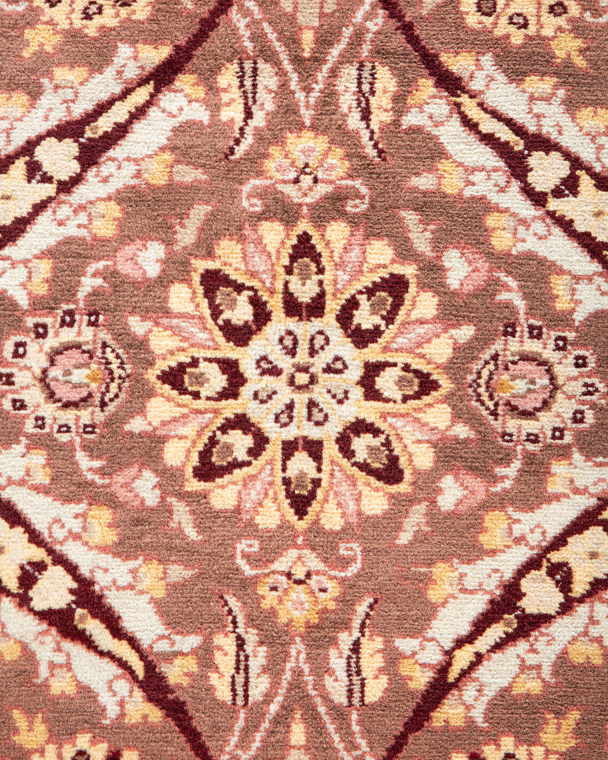 Mogul, One-of-a-Kind Handmade Area Rug - Brown, 6' 3" x 9' 2"
