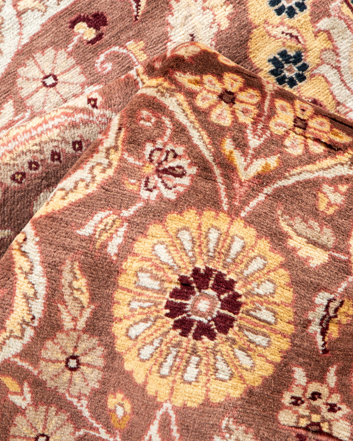 Mogul, One-of-a-Kind Handmade Area Rug - Brown, 6' 3" x 9' 2"