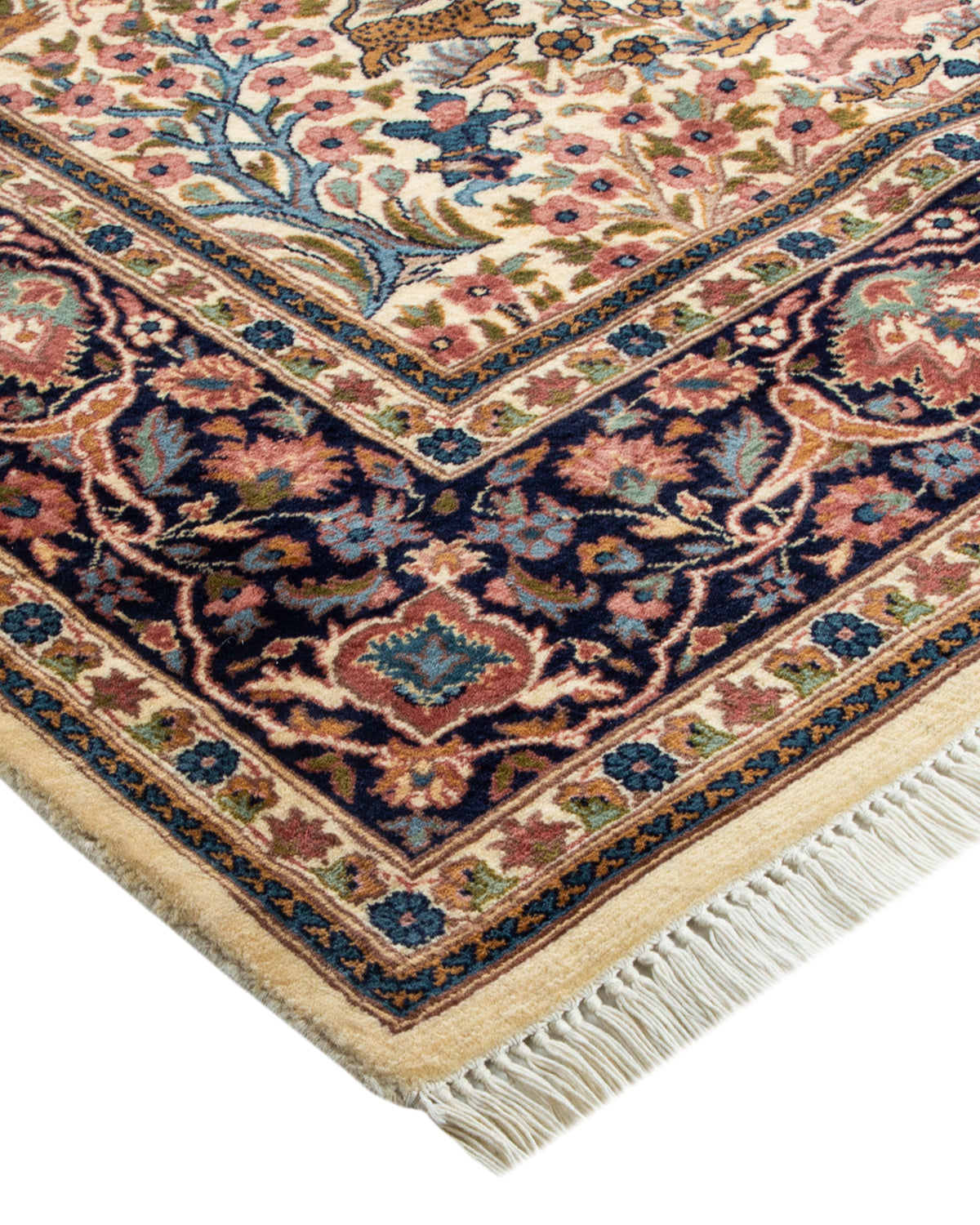 Mogul, One-of-a-Kind Hand-Knotted Area Rug - Ivory, 6' 1" x 8' 10"