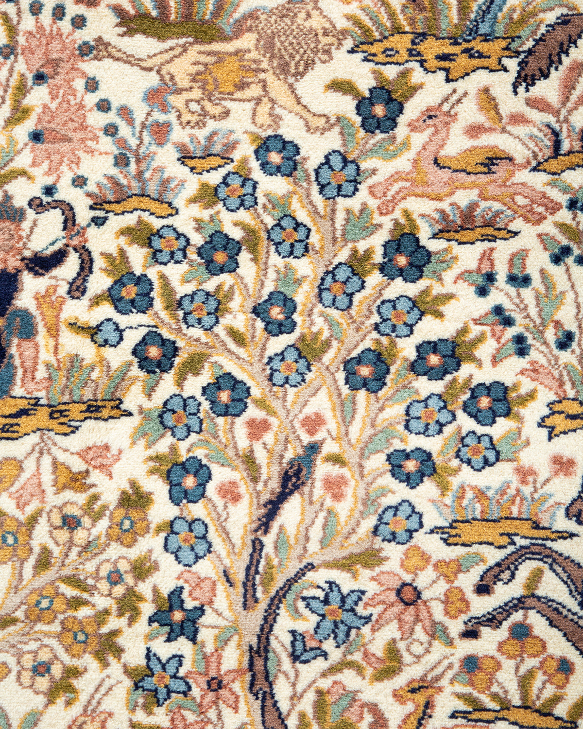 Mogul, One-of-a-Kind Hand-Knotted Area Rug - Ivory, 6' 1" x 8' 10"