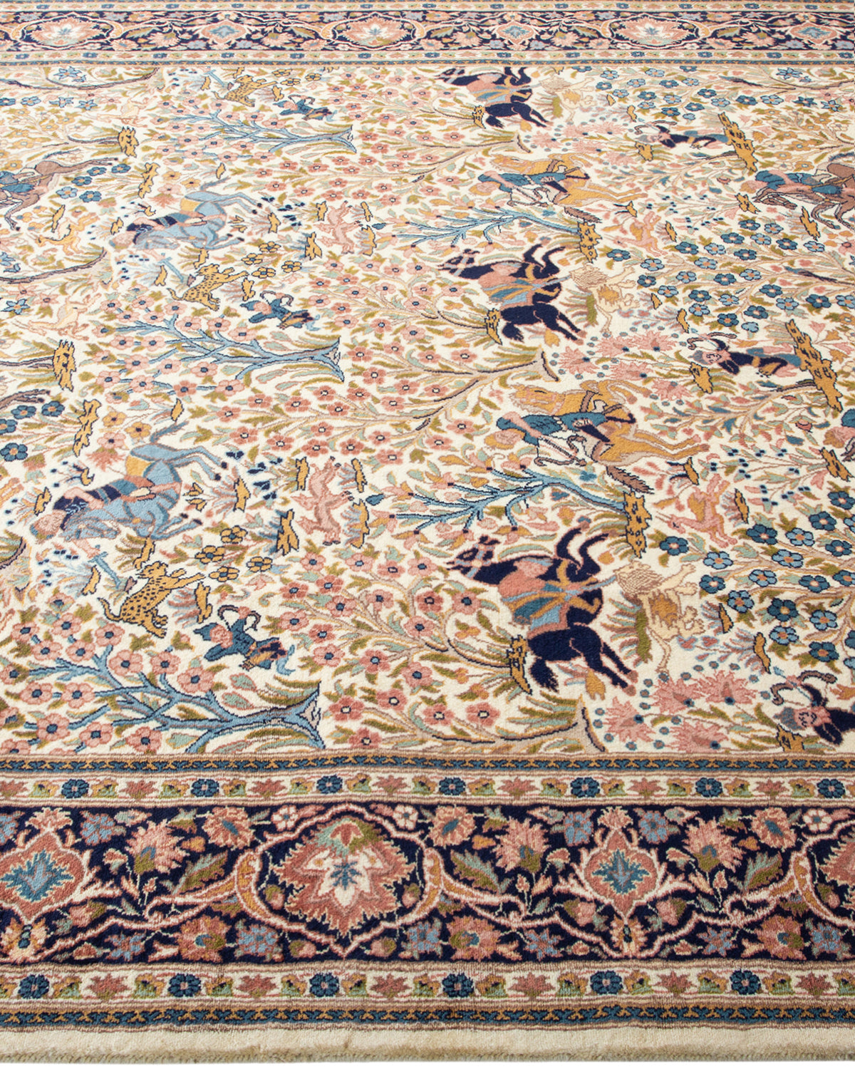 Mogul, One-of-a-Kind Hand-Knotted Area Rug - Ivory, 6' 1" x 8' 10"