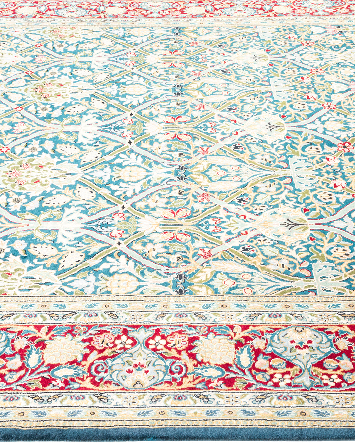 Mogul, One-of-a-Kind Hand-Knotted Area Rug - Green, 6' 5" x 9' 7"