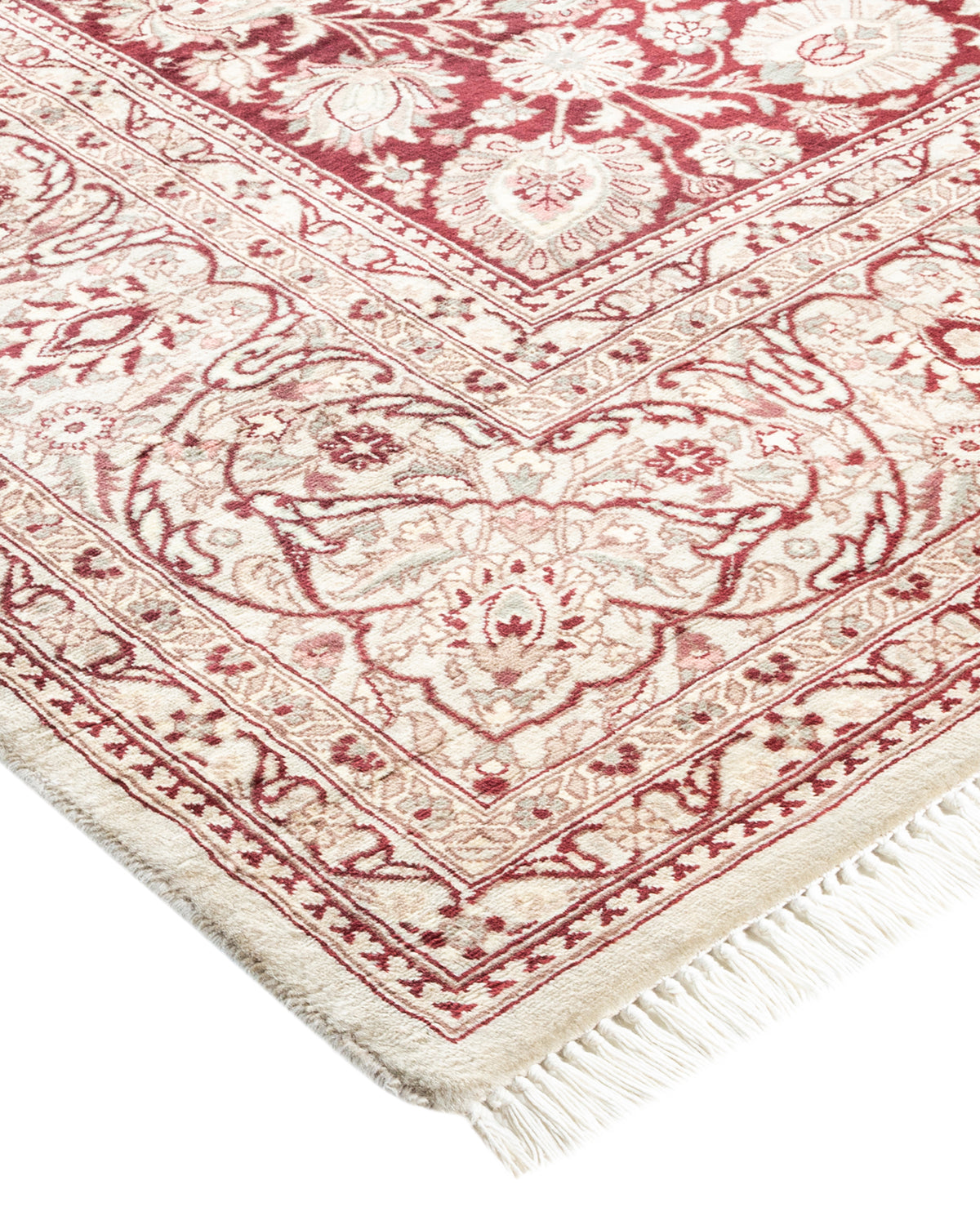 Mogul, One-of-a-Kind Handmade Area Rug - Ivory, 6' 2" x 9' 4"