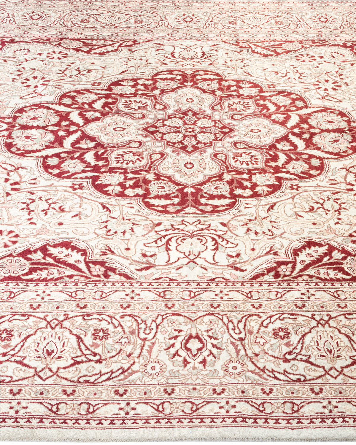 Mogul, One-of-a-Kind Handmade Area Rug - Ivory, 6' 2" x 9' 4"
