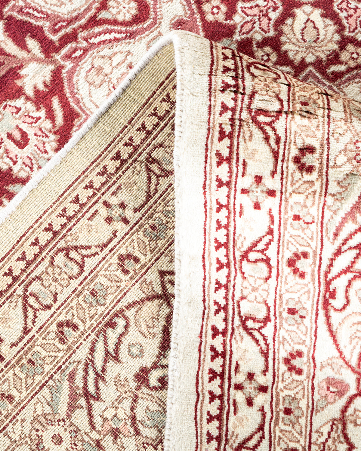 Mogul, One-of-a-Kind Handmade Area Rug - Ivory, 6' 2" x 9' 4"