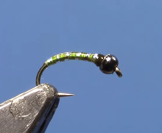 tungsten green weenie midge fly pattern video fly tying