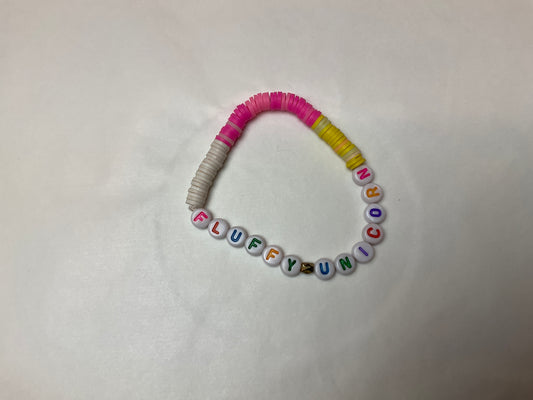 Fluffy the unicorn from Despicable Me bracelet