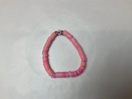 I love pink bracelets