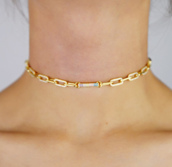 Amara Gold Link Necklace