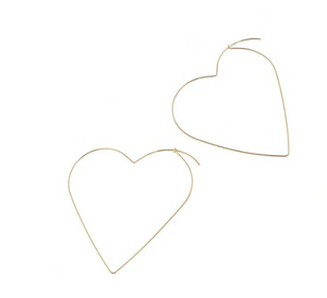 Angel Heart Hoop Earring