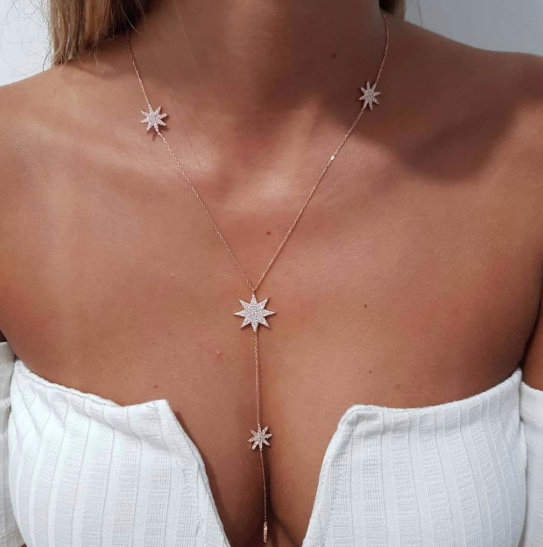 Ciara Lariat Star Necklace