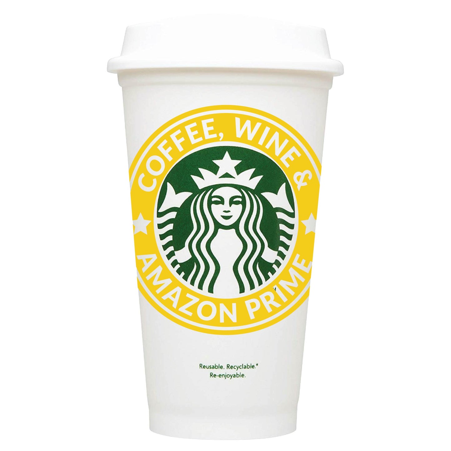 Coffee, Wine & Amazon Prime Starbucks Hot Cup