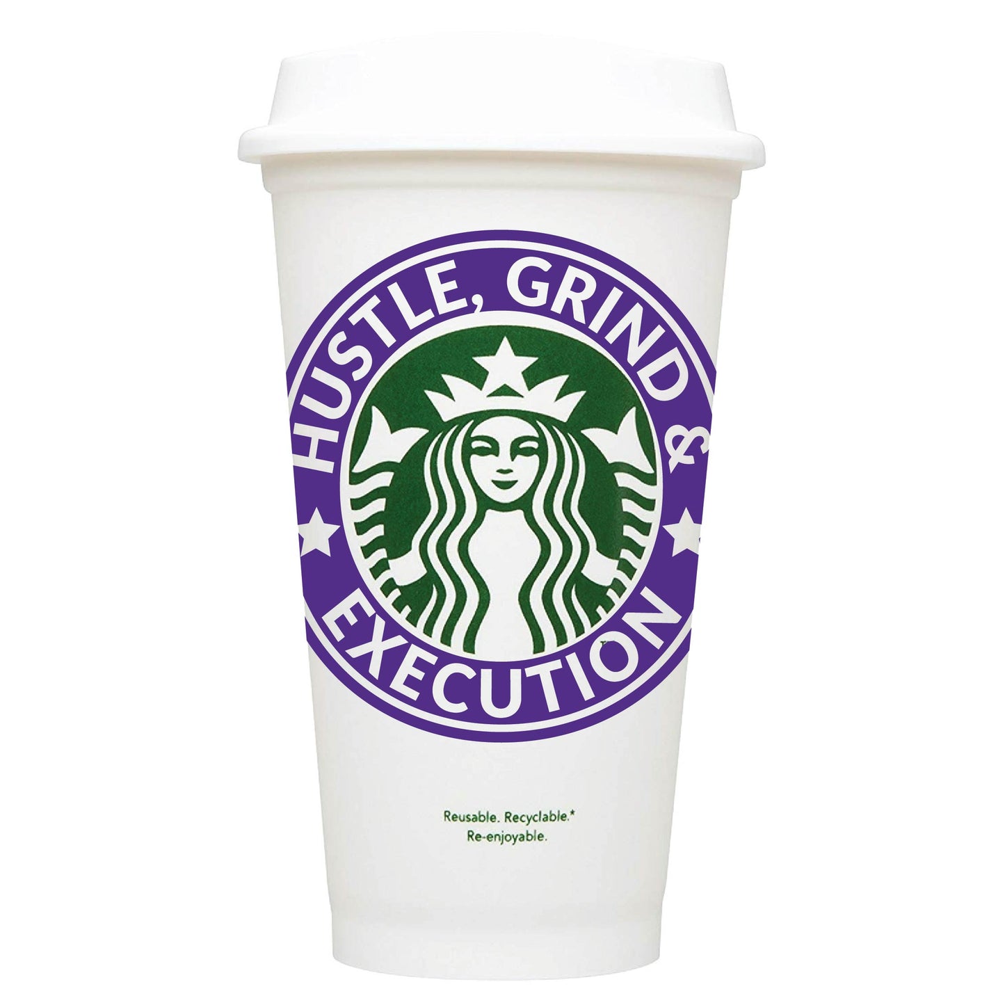 Hustle, Grind & Execution Starbucks Hot Cup