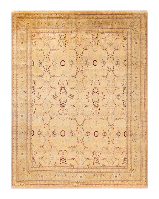 Mogul, One-of-a-Kind Handmade Area Rug  - Beige, 8' 2" x 10' 6"