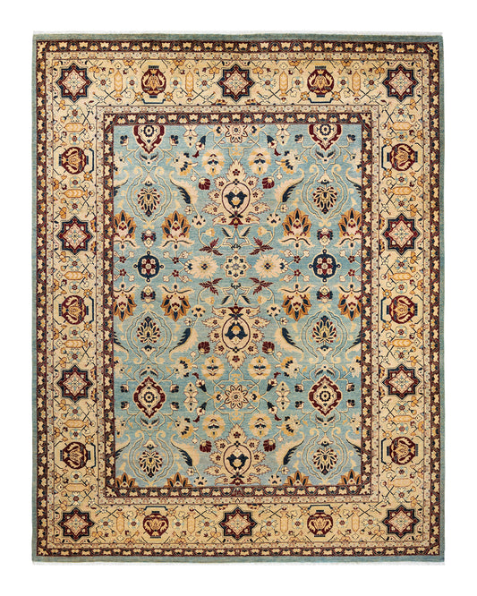 Mogul, One-of-a-Kind Hand-Knotted Area Rug  - Light Blue, 8' 0" x 10' 2"