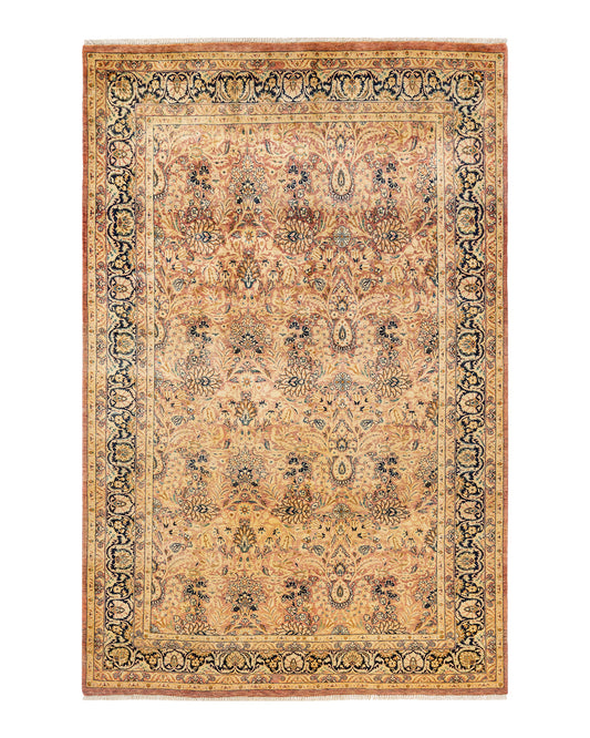Mogul, One-of-a-Kind Hand-Knotted Area Rug  - Pink,  6' 1" x 9' 1"